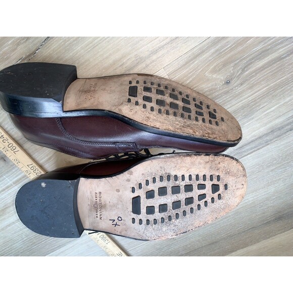 BOSTONIAN POLLINO Bicycle Toe Oxford dark brown leather shoes men\'s size 8.5 EUC main image 4